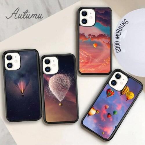 Colorful Heating Ballon Phone Case for iPhone 11 12 Pro Max mini X XR XS SE 2020 5 6S 7 8 Plus Samsung Galaxy S8 S9 S10 Cover