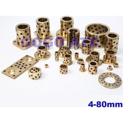 JDB graphite copper sleeve oil-free self-lubricating bearing linear bushing dynamic high-force brass injection molding machine