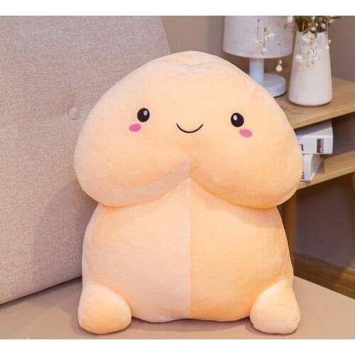 10/20cm Simulation Lovely Flesh-Colored Penis Plush Toy Pillow Sexy Soft Cute Toy Stuffed Funny Cushion Gift For Girlfriend