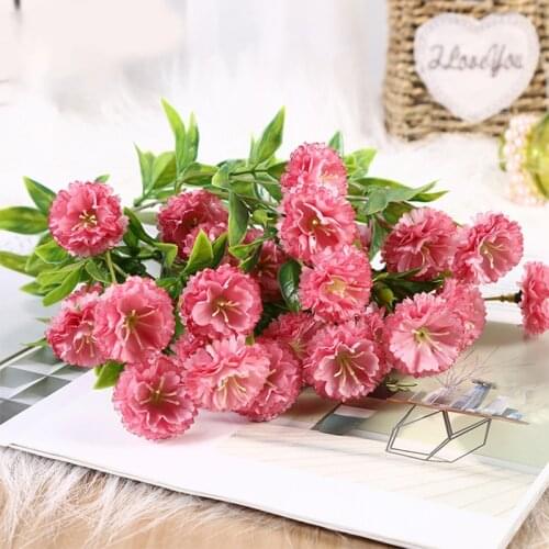 Artificial Peony Rose Bouquet Carnations Bundle home decoration accessories bridal wedding decorative Fake Plant flowers wreaths