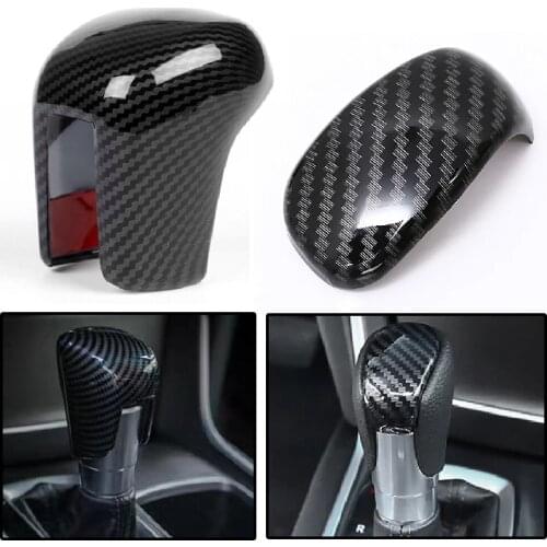 JEAZEA Fit for Honda Accord 10th 2018 Carbon Fiber Style ABS Car Interior Gear Shift Knob Head Cover Trim Decoration Sticker