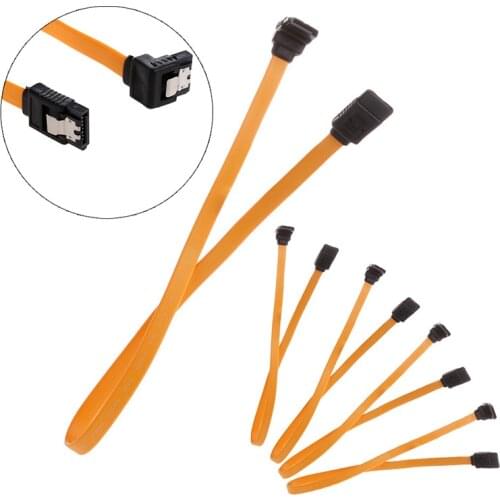 YYSD Serial SATA ATA RAID DATA HDD Hard Drive Signal Cable Straight-Right Angle 5pcs