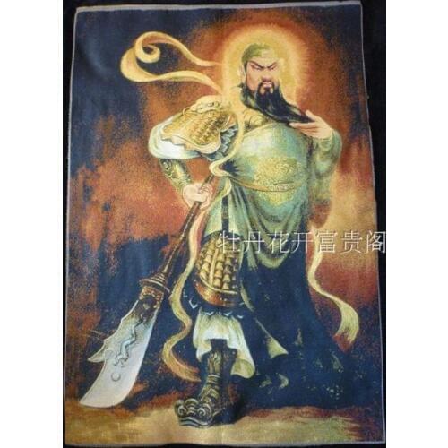 Chinese collection the Thangka embroidery guangong diagram