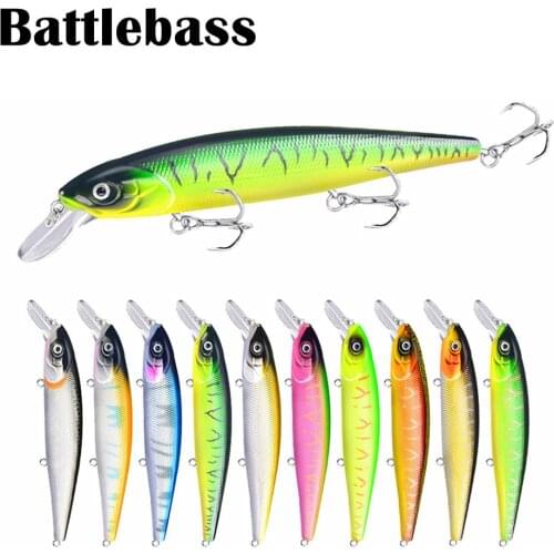 BATTLEBASS 2021 HOT Fishing Lure Suspend Jerkbait 23g Tungsten Moving Systerm Long Cast Wobbler 2.5m Minnow Bass Pike Tackle