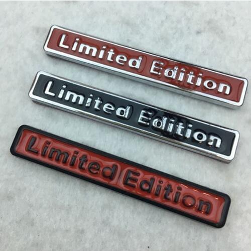 3D Metal Chrome Limited Edition Auto Car Sticker Badge Decal Motorcycle Stickers Emblem For Suzuki Honda DIY Car Styling