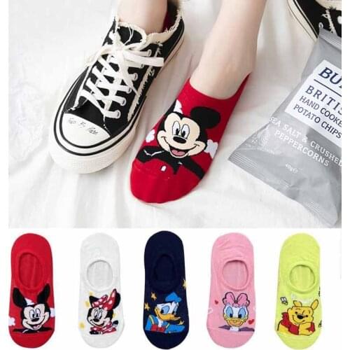 10 pieces = 5 pairs Korea Summer socks women Cartoon Animal bear mouse Socks Cute Funny Invisible cotton Ankle Socks Size 35-41