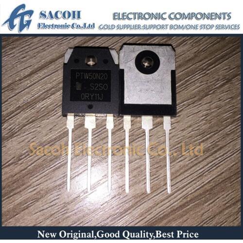 Free shipping 10Pcs PTW50N20 50N20 PTW90N20 PTW20N60 PTW20N65 PTW09N90 TO-3P 50A 200V Power MOSFET