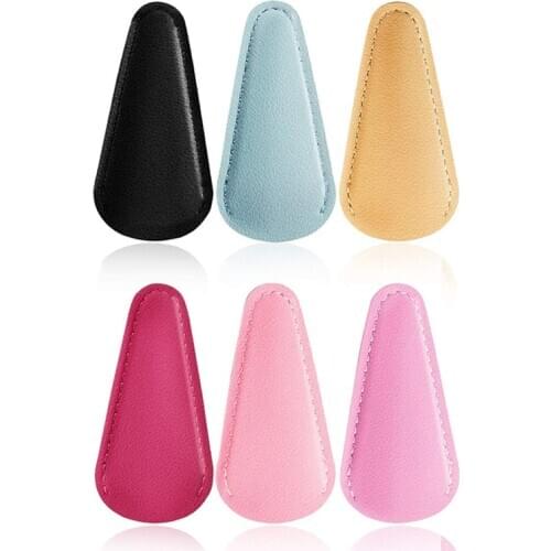 Scissors Sheath Safety Leather Scissors Cover Protector Sewing Scissor Sheath(6 Pcs Colorful)