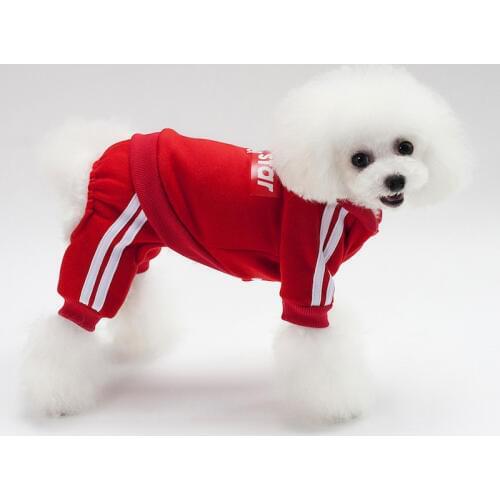 Cute Dog Clothes Dog Sport Overalls Winter Warm Pet Clothes Puppy Chihuahua Clothes Shih tzu Dog Jumpsuit S-XXL Free Shipping