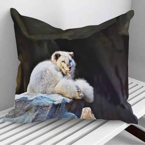 Arctic Fox Throw Pillows Cushion Cover On Sofa Home Decor 45*45cm 40*40cm Gift Pillowcase Cojines Dropshipping