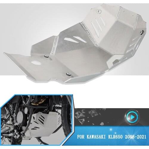 Motorcycle Foot Rests Skid Plate Bash Frame Engine Guard Cover Chassis Protector For Kawasaki KLR 650 klr650 2008-2019 2020 2021
