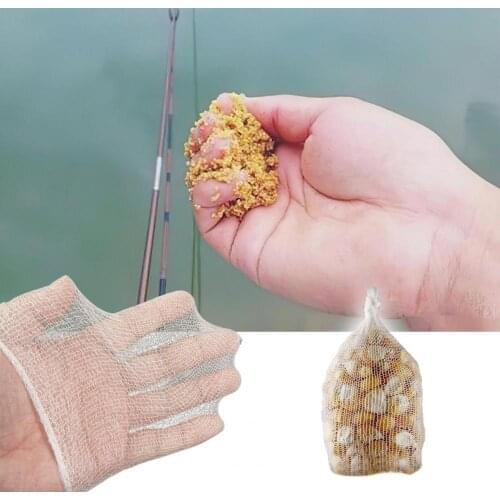 Water Dissolving PVA Narrow Mesh Tube Net Carp Fishing Lures Refill Plunger Bar Tackle Carp Fishing Feeder for Outdoor Fishing