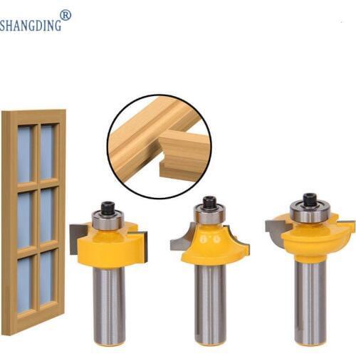 1/2 Handle Three-piece The Door Knife Door Knife Cabinet Knife Carving Machine Carpentry Carving Machine Tool Milling Cutter