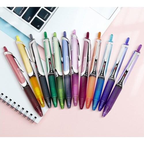 PILOT BXRT-V5 Color Gel Pen Press Type V5 Pen 0.5MM needle tube nib Large Capacity Ink Writing Smooth Replaceable Refill