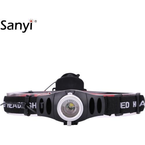 LED Headlamp Zoomable Focus Headlight Frontal Head Torch Lantern 2 Modes Led Camping Head Lights For Night Fishing Cycling AAA