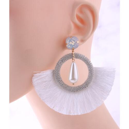 Oorbellen Womens Boho Tassel Earrings Fashion Hot Sale Pendant Earrings Glamour Earrings for Wedding Jewelry Wholesale