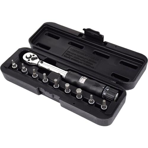 1/4Inch Dr 2-14Nm Bike Torque Wrench Set Bicycle Repair Tools Kit Ratchet Mechanical Torque Spanner Manual Wrenches