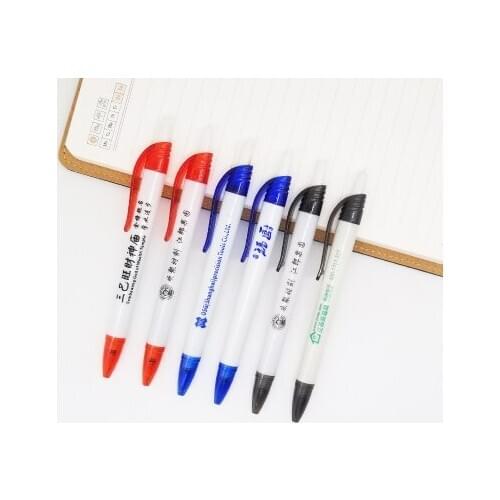 100pcs promotional plastic pen; OEM cheap pens; ballpoint pens; customized logo plastic pens mo39