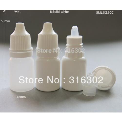Wholesale 100 X 5ML Empty Plastic Squeezable Dropper Bottles Eye Liquid Dropper