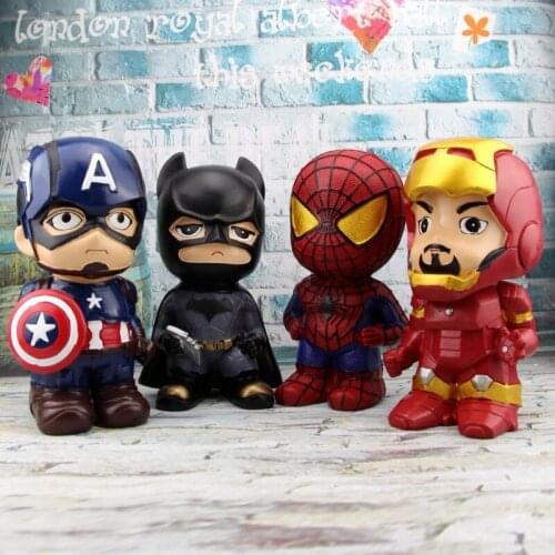 Marvel Iron Man Cartoon Animation Large Capacity Piggy Bank Piggy Bank Cartoon Creative Birthday Gift Home Decoration Saving Pot