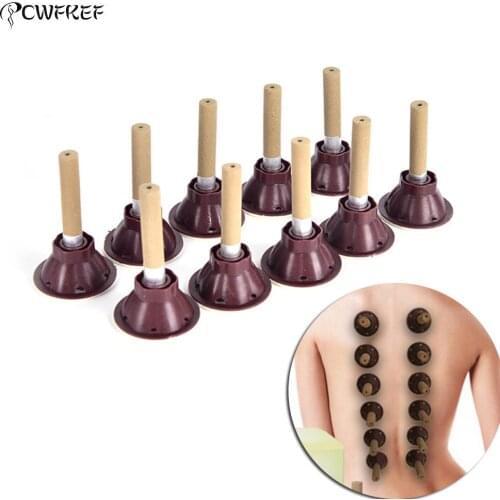 50pcs/Set Moxibustion Tube Paste Self-stick Mini Moxa Candle Self-adhesive Acupuncture Points Massage Sticker Moxa Stick