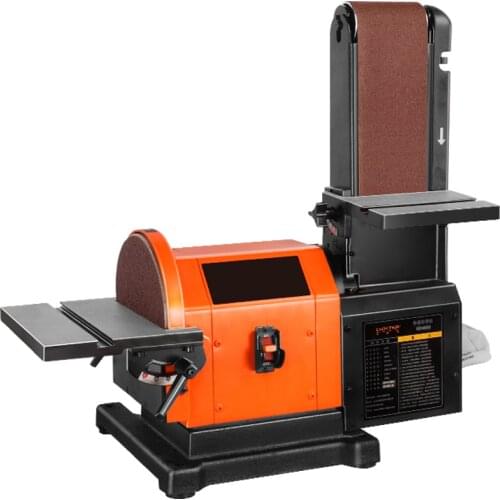 900W Desktop Abrasive Disc Sanding Belt Machine High-power Sanding Machine Woodworking Grinding Wheel Sanding And Polishing Tool