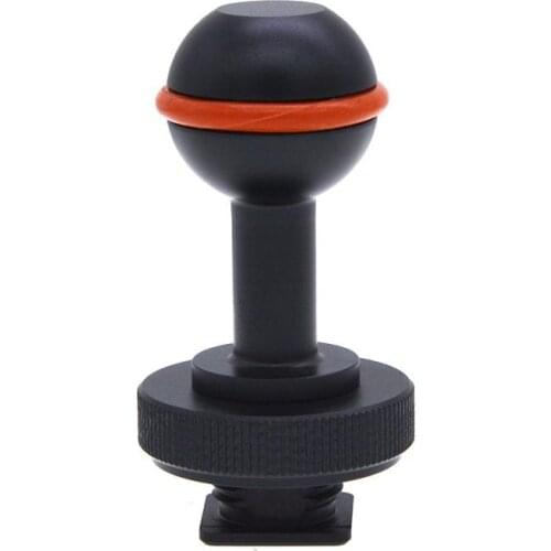 Ball Arm Adapter Ball Mount Arm Base Adapter Turntable for Diving Housing Arm System Underwater Photography aluminum alloy