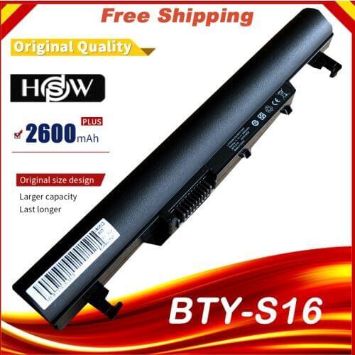 HSW BTY-S16 BTY-S17 Battery for MSI 925T2008F WIND U160 WIND U180 Laptop 2600mAh Fast shipping