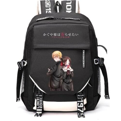 Anime Kaguya-sama: Love Is War Shirogane Miyuki Shinomiya Kaguya Outdoor Travel Rucksack Casual Schoolbag Student Backpacks