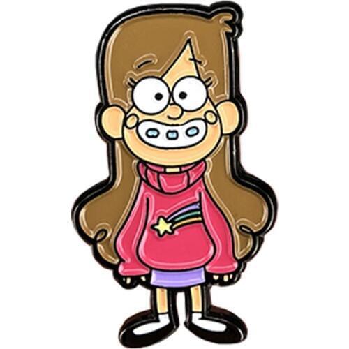 Cute cartoon Mabel Enamel Pin American animated mystery comedy television series brooch