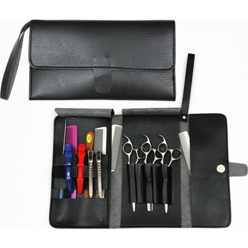 PU Salon Hair Scissor Bag Storage Space Hair Comb Shear Pouch Holder Case Belt Barber Hairdressing Tool Bag