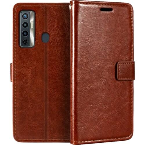Case For Tecno Camon 17 Wallet Premium PU Leather Magnetic Flip Case Cover With Card Holder And Kickstand For Tecno Camon 17