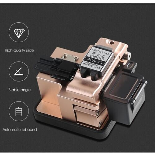 COMPTYCO Fiber cleaver AUA-X3 Cable Cutting Knife FTTT Fiber Optic Knife Tools cutter High Precision Cleavers 24 surface blade