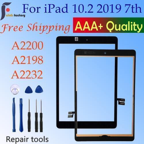 10.2" For iPad 7/8 Touch Screen Digitizer Glass 2019/2020 A2197 A2198 A2200 A2270 A2428 A2429 A2430 +Tools+AAA quality