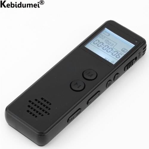 128Kbps Digital Voice Recorder Long Distance Audio MP3 Dictaphone Noise Reduction Voice MP3 WAV Record Player One Key Recording