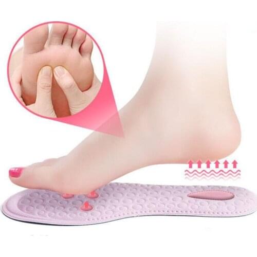 Memory Foam Breathable Absorbent Orthopedic Insoles for Shoes Flat Feet Arch Support Massage Plantar Sports Pad