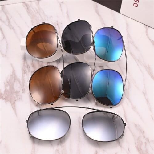Evove Clip Sunglasses Lens Male Women Unisex Fit Over Eyeglasses Frames Glasses Lens Anti Glare for Myopia Driver