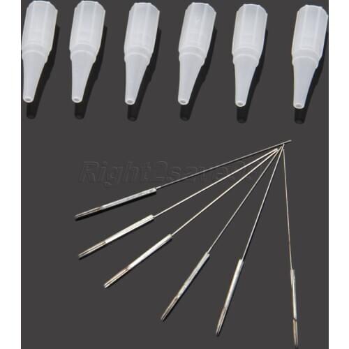 50Pcs 5R Tattoo needles and 50pcs 5R Tips For Permanent for Makeup Machine Eyebwor pins Eyeliner round pins+caps professional