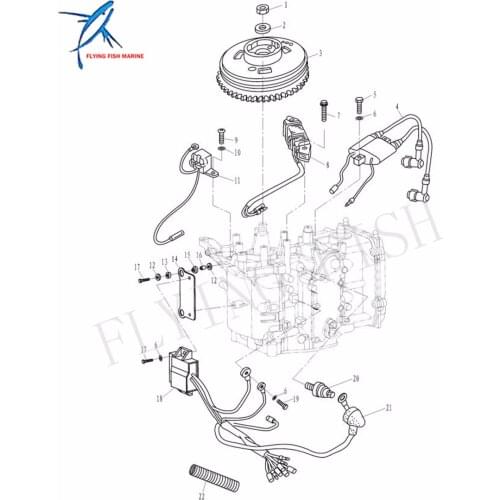 3V1-06040-0 3V1060400M Ignition Coil For Tohatsu Nissan Outboard Engine MFS8 MFS9.8 NSF8 NSF9.8 4-Stroke Free Shipping