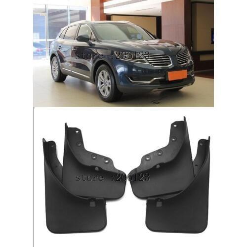 Set Molded Car Mud Flaps For Lincoln MKX 2016 2017 2018 Mudflaps Splash Guards Mud Flap Mudguards Fender Front Rear Styling