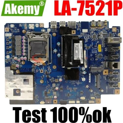 AKEMY QCA71 LA-7521P REV:10 AIO PC Motherboard For ASUS ET2411I ET2411 Test Onboard Mainboard