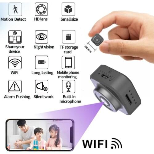 Mini Wifi Camera HD 1080P Wireless Camcorder Home Security Motion Detection Nanny IP P2P Camera DVR Rechargeable Battery cam