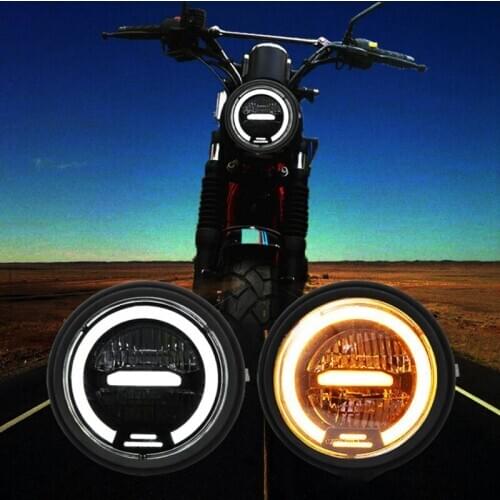 Motorcycle LED Daytime Traveling Aperture Turning Headlights