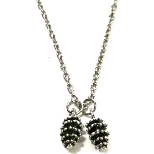 New cartoon cute mini acorn pine cone pendant necklace jewelry girl child children jewelry gift