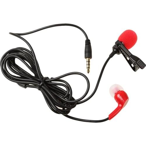 Lavalier Lapel Clip-on Microphone For Smartphones PC Audio Recording