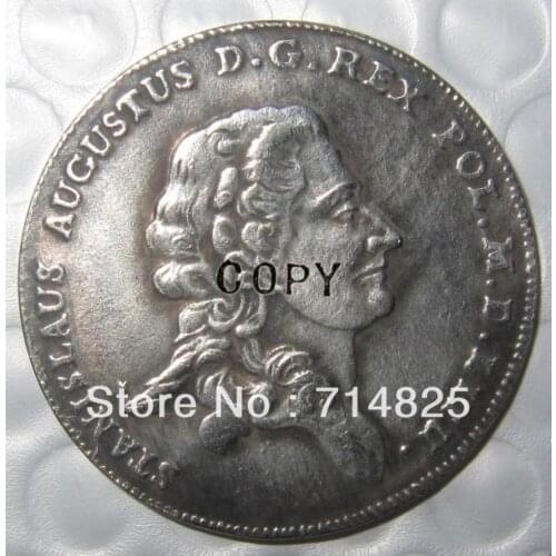 Poland 1782 Talar S A P STANISLAUS AUGUSTUS super coin COPY