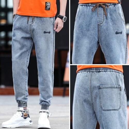 Casual Men Jeans Hip Hop Streetwear Man Pants Fashion Street Apparel Brand Pants Men Gyms Casual Jogging Pants 3021