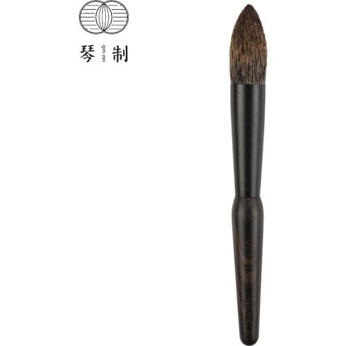 QINZHI Professional Handmade Make Up Brush Z216 Tapered Highlighter Brush Soft Canadian Squirrel Hair Makeup Brushes