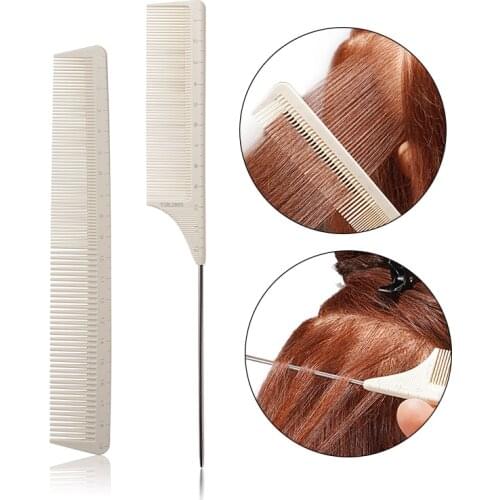 Professional Salon Hair Comb With Scale, Hair Cutting Styling Tools,Hairdressing highligh tip-tail comb set