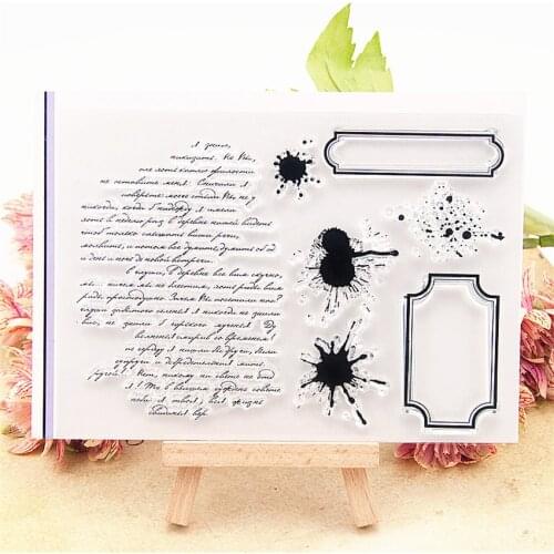 11x15cm Ink diary Transparent Clear Stamps Silicone Seals Roller Stamp DIY scrapbooking photo album/Card Making wedding
